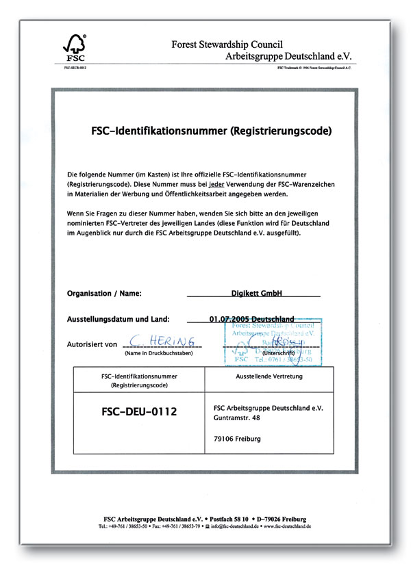 FSC Arbeitsgruppe Deutschland