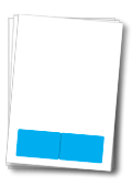 Papier mit integrierter Klebeklappkarte matt = DK-STOFO-CARD007
