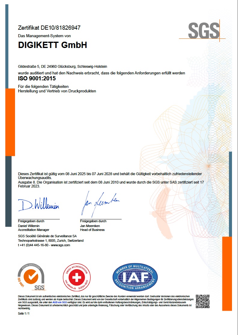DIN ISO 9001:2015